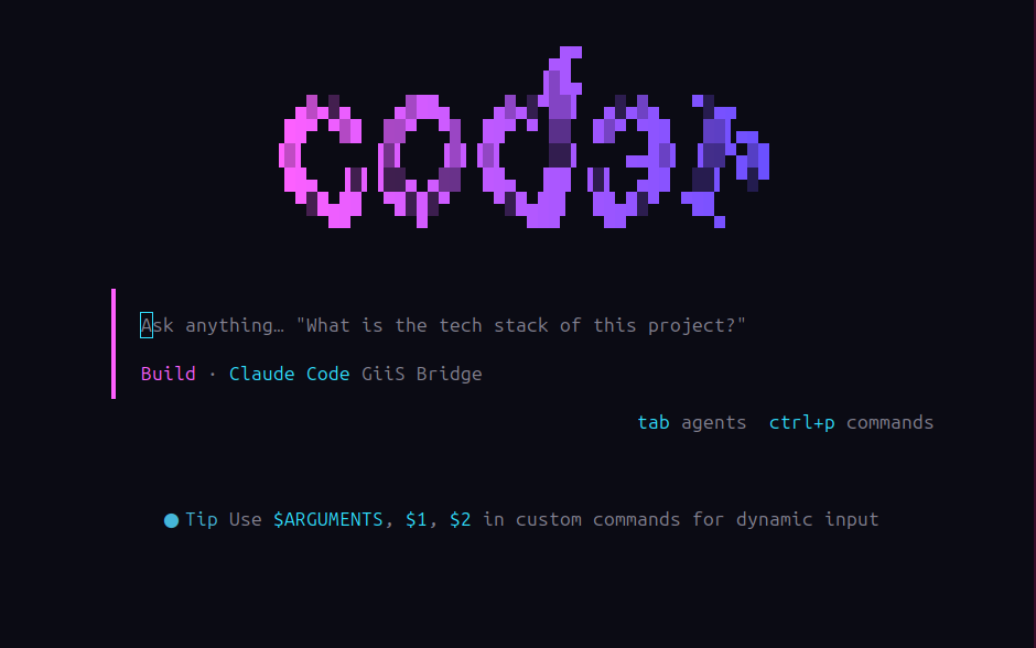 c0d3r terminal running Claude Code or Codex on a real repo
